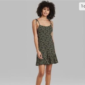 Women’s Tie-Strap Dress, Size Small, Wild Fable